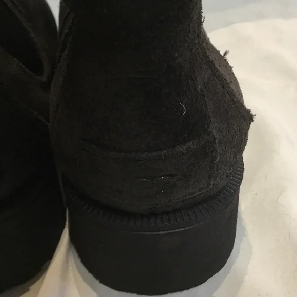 NWOT Womens Ugg Bonham II Black Waterproof Leather Sheepskin Lined Boots 1095150 - Picture 9 of 11